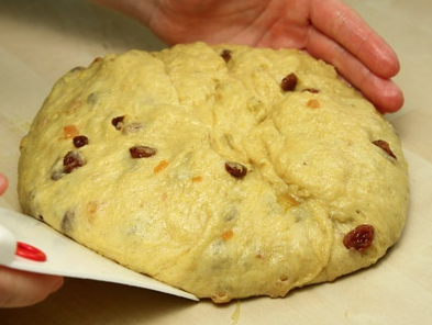 Masa del Panettone antes del horneado